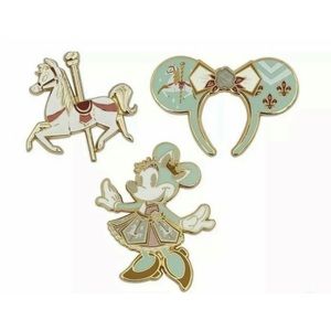 Disney Minnie Mouse Main Attraction Limited Release Carrousel Pin Set  7/12